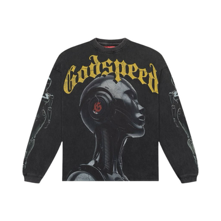 Godspeed Alexa Longsleeve T-Shirt (Black wash)