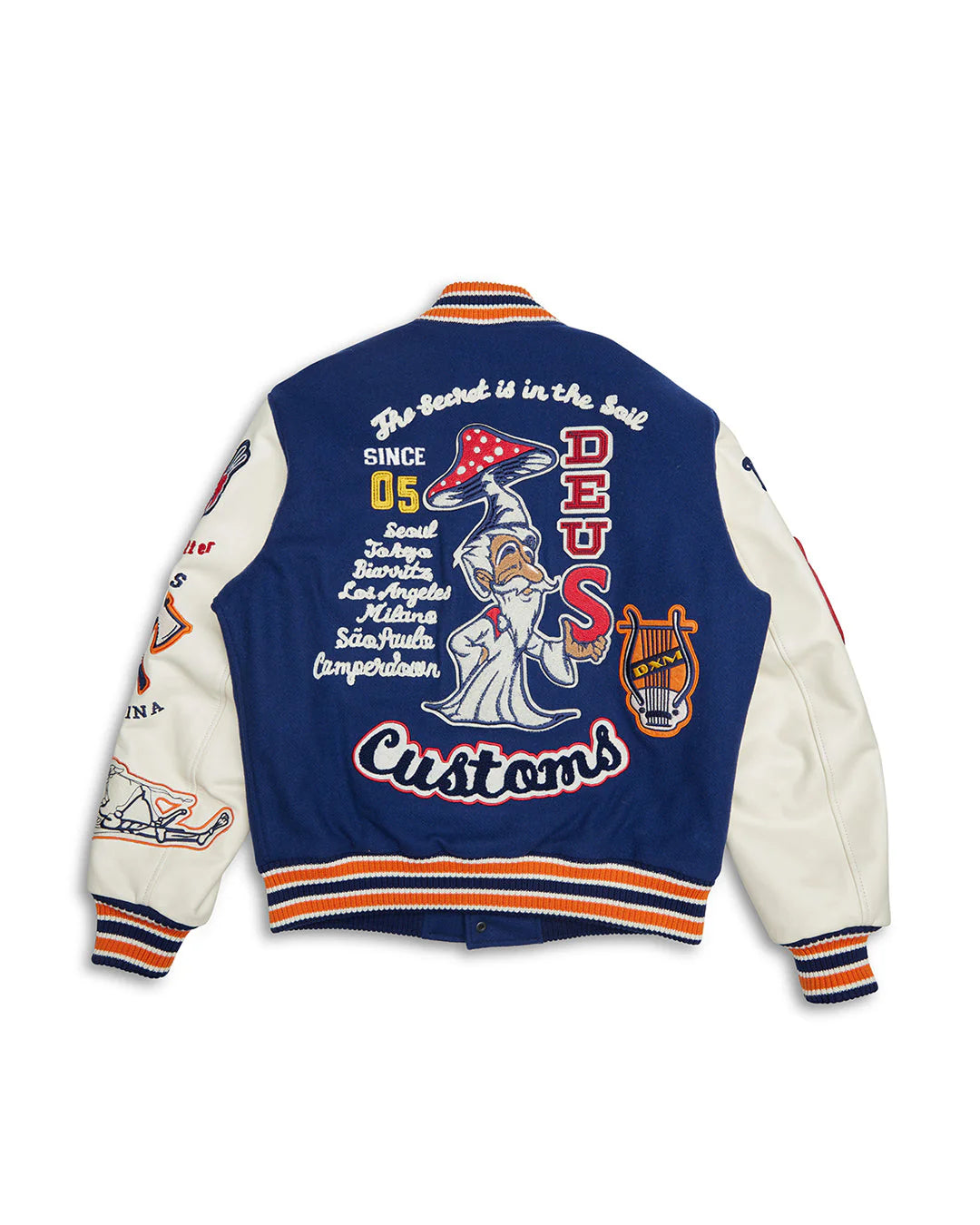 Deus Ex Machina Amanita Varsity Jacket (Navy)