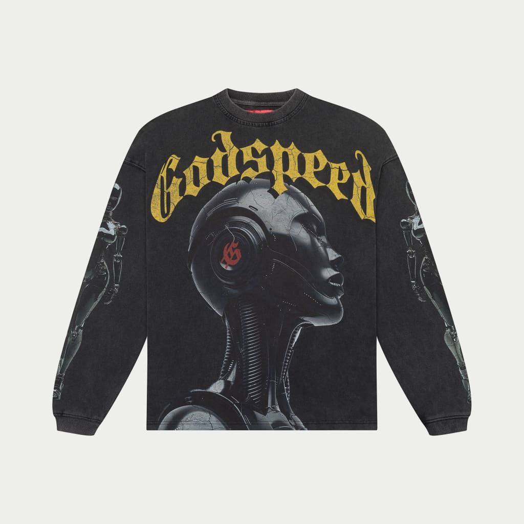 Godspeed Alexa Longsleeve T-Shirt (Black wash)