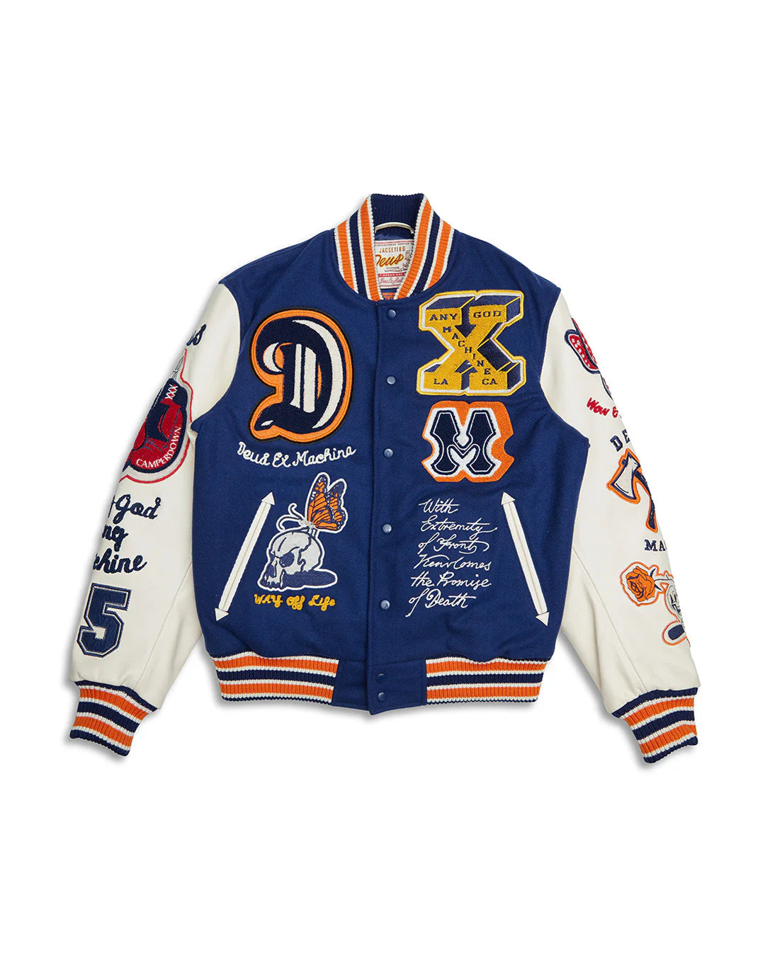 Deus Ex Machina Amanita Varsity Jacket (Navy)