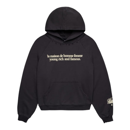 Homme Femme Destroyed Maison Hoodie (black)