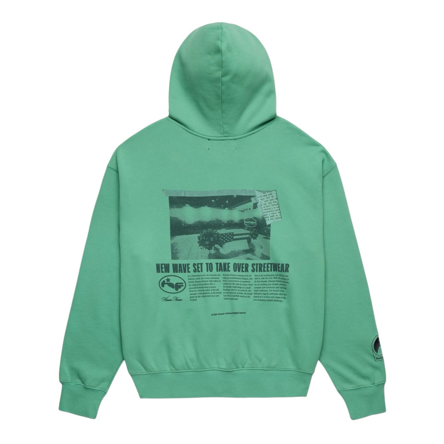 Homme Femme Ransom Zip Hoodie (Green)