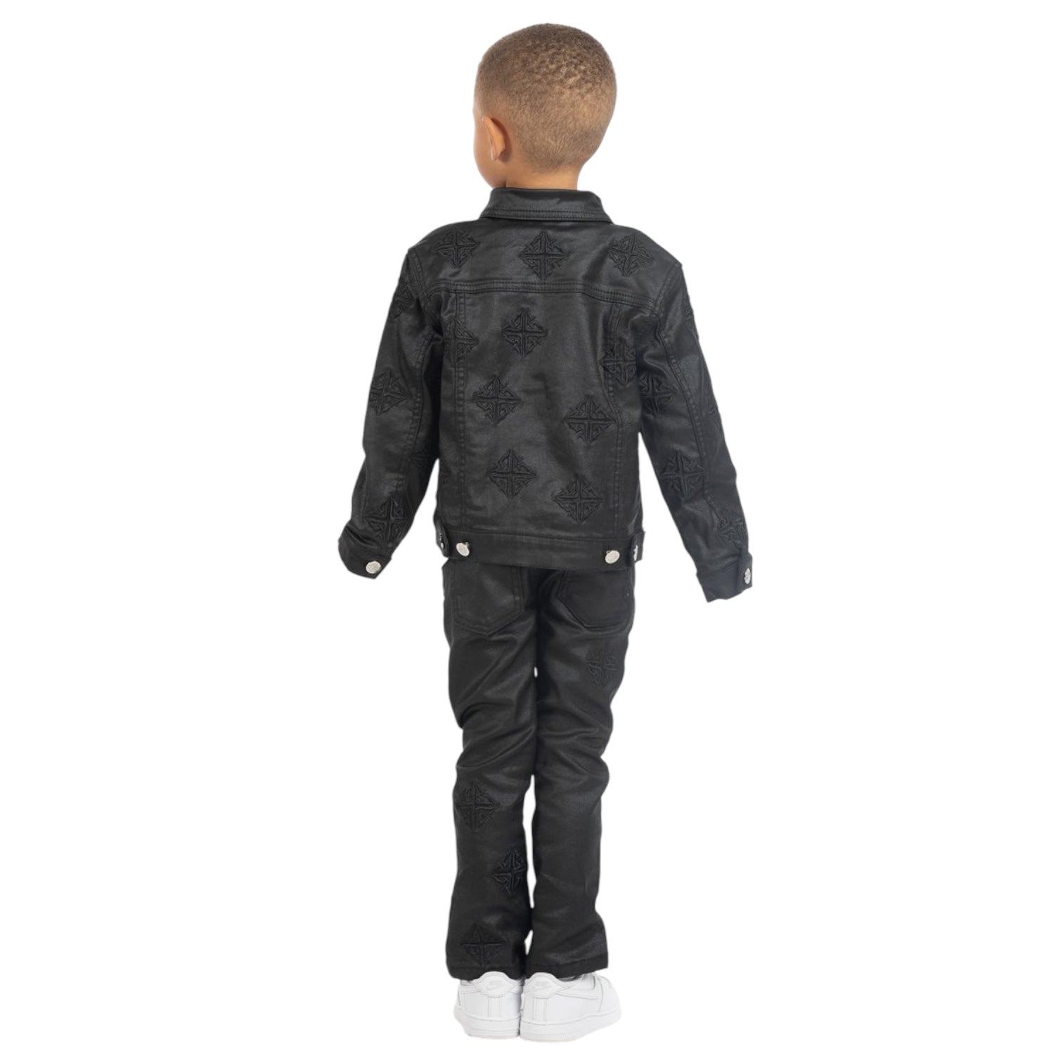 Guapi Black Waxed Kids Denim Set