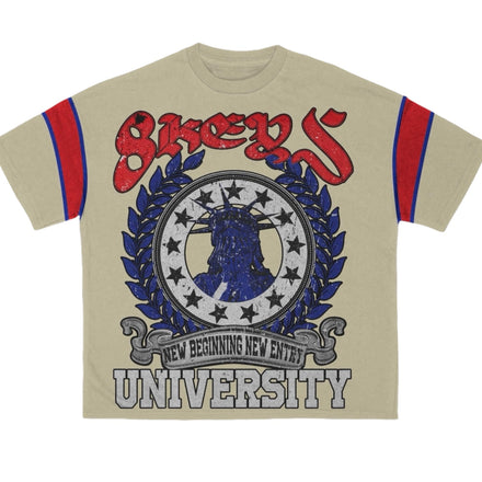 New Beginning University Oversized T-shirt (Cream)