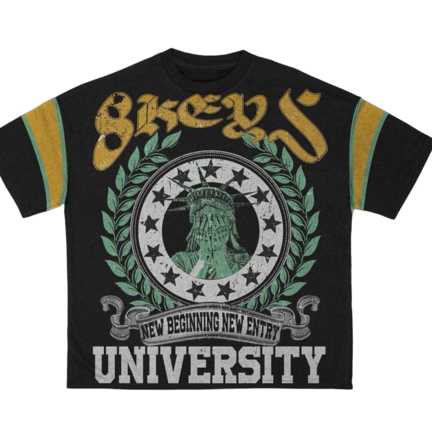 New Beginning University Oversized T-shirt (Black)